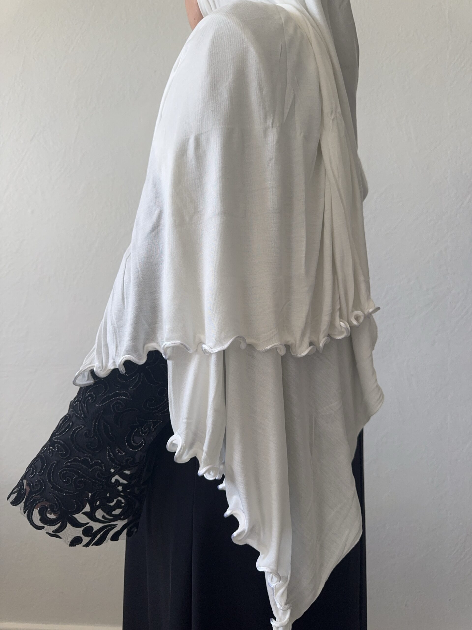 Hijab frisé en jersey coton