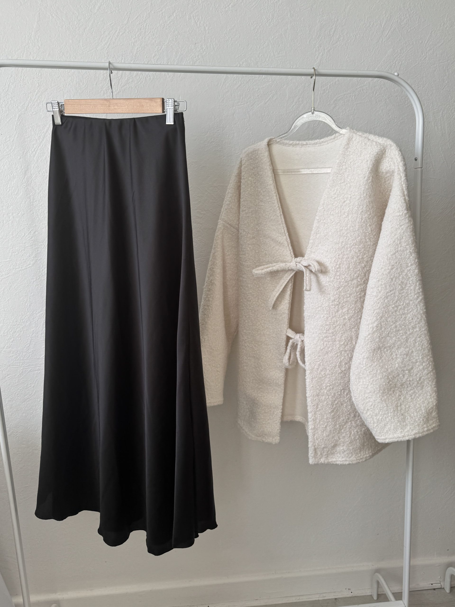 jupe longue en satin ALYA