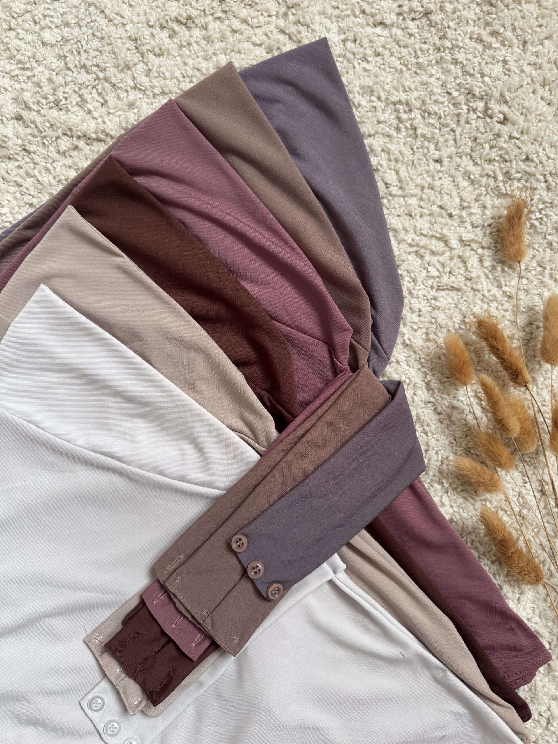 hijab cagoule à boutons en jersey premium